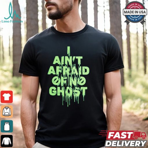 Ghostbusters   Neon Green Text Shirt