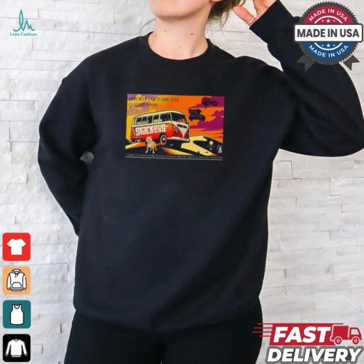 Glazart Packers October 2 2024 Lost Youth Tour Poster Shirt
