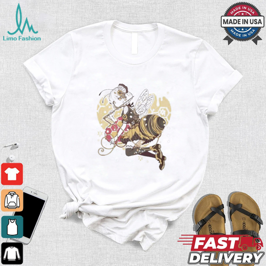 Golden Guardian Of The Hive, This Ethereal Anime Character Blends The Elegance T shirt Golden Guardian Of The Hive, This Ethereal Anime Character Blends The Elegance T shirt