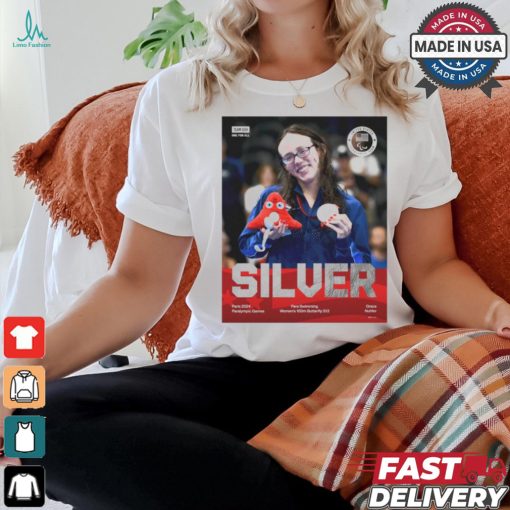 Grace Nuhfer Silver Medal Para Swimming Women’s 100m Butterfly S13 Paralympics Games Paris 2024 t shirt