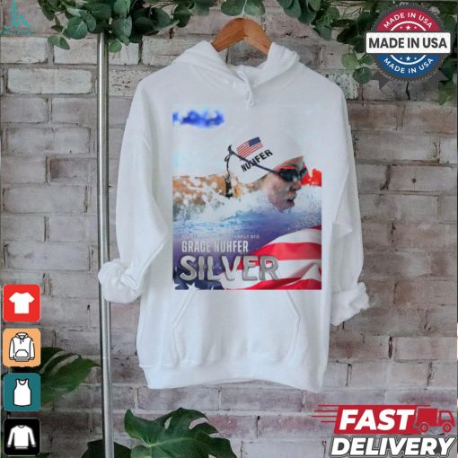 Grace Nuhfer Team USA Silver Medal Women’s 100m Butterfly S13 Paris Paralympics Poster t shirt