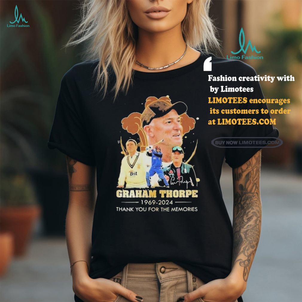 Graham Thorpe 1969 2024 Signature Thank You For The Memories Shirt Graham Thorpe 1969 2024 Signature Thank You For The Memories Shirt