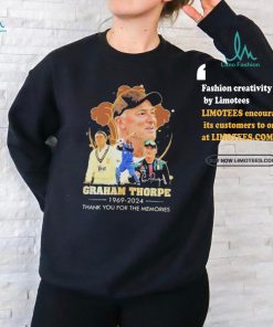 Graham Thorpe 1969 2024 Signature Thank You For The Memories Shirt, hoodie, sweater, long sleeve and tank top Graham Thorpe 1969 2024 Signature Thank You For The Memories Shirt
