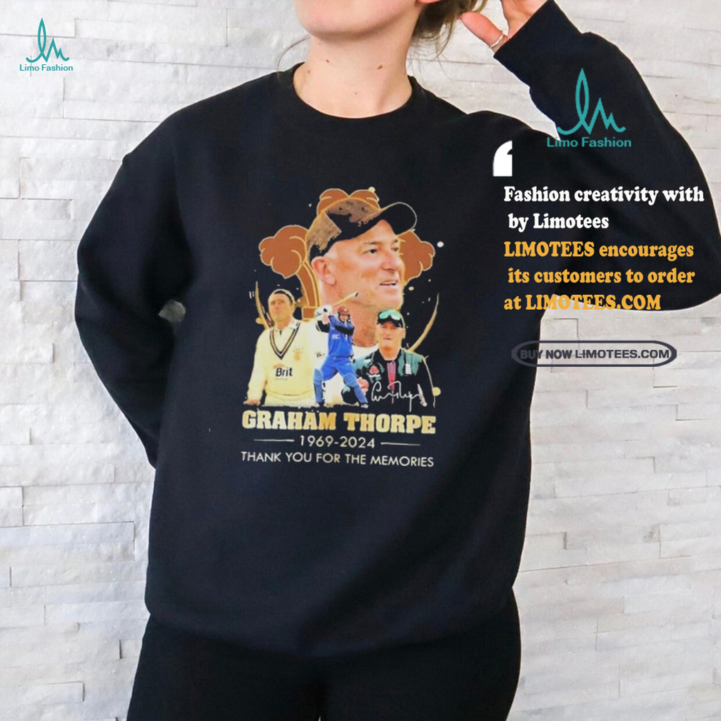 Graham Thorpe 1969 2024 Signature Thank You For The Memories Shirt Graham Thorpe 1969 2024 Signature Thank You For The Memories Shirt