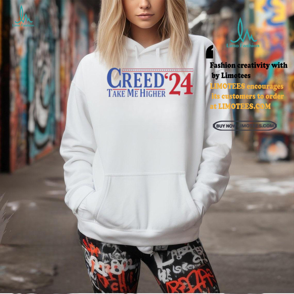Greed 2024 Take Me Higher Ladies Boyfriend Shirt Greed 2024 Take Me Higher Ladies Boyfriend Shirt