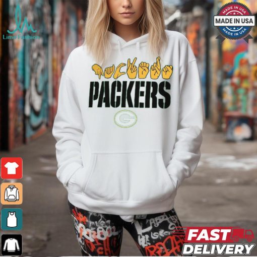 Green Bay Packers The NFL ASL Collection by Love Sign American Sign Language T Shirt