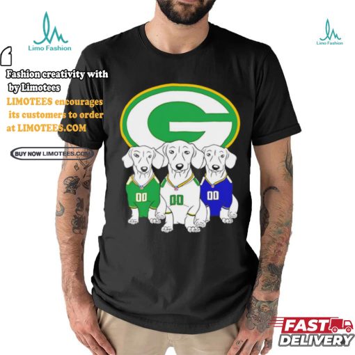 Green Bay Packers dachshund dogs shirt