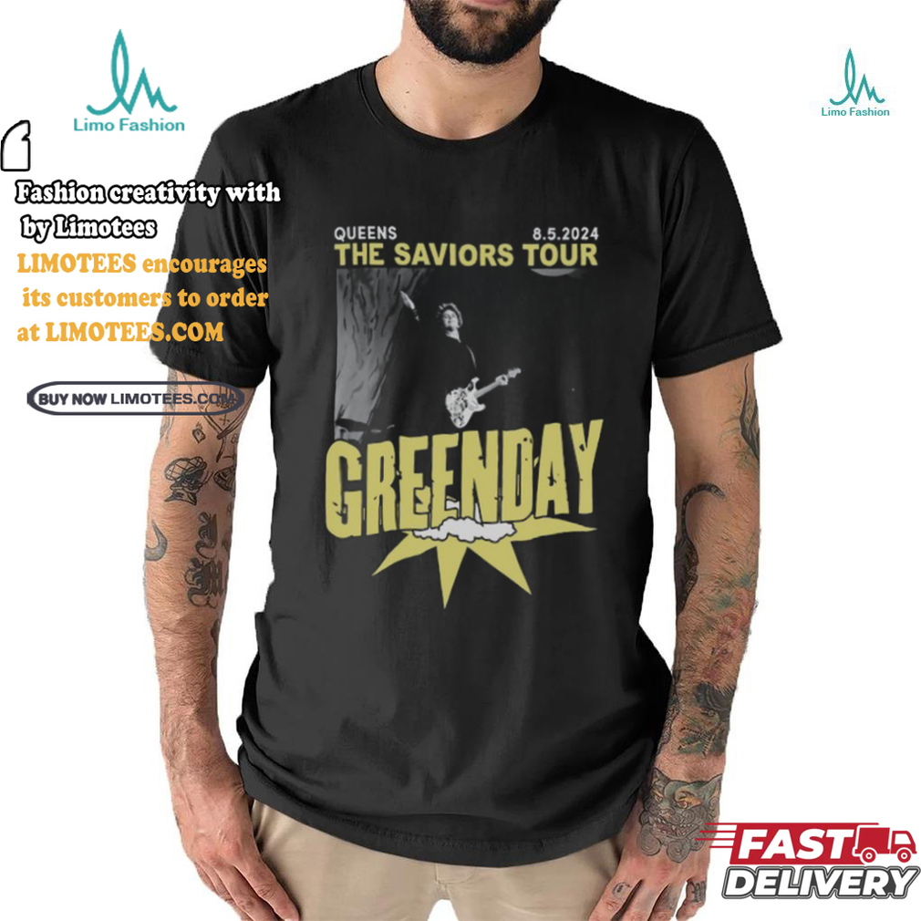 Green Day August 2024 The Saviors Tour Shirt Green Day August 2024 The Saviors Tour Shirt