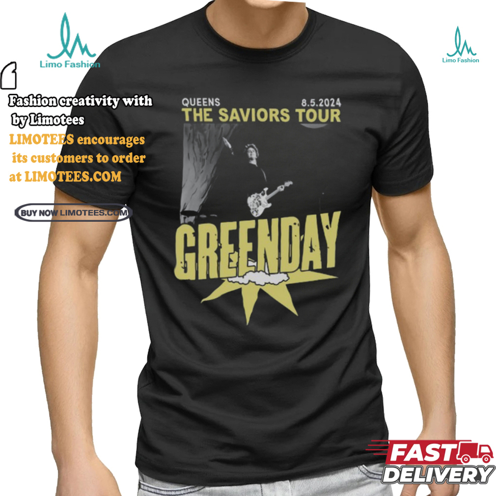 Green Day August 2024 The Saviors Tour Shirt Green Day August 2024 The Saviors Tour Shirt