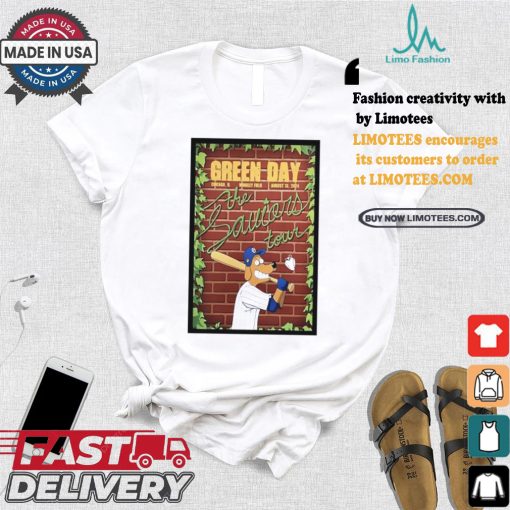 Green day aug 13 2024 wrigley field in chicago il poster shirt