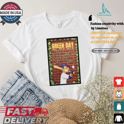 Green day aug 13 2024 wrigley field in chicago il poster shirt
