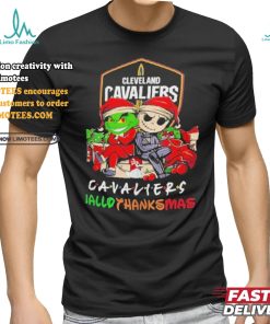 Grinch And Jack Cleveland Cavaliers Friends HalloThanksMas Shirt, hoodie, sweater, long sleeve and tank top Grinch And Jack Cleveland Cavaliers Friends HalloThanksMas Shirt