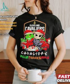 Grinch And Jack Cleveland Cavaliers Friends HalloThanksMas Shirt, hoodie, sweater, long sleeve and tank top Grinch And Jack Cleveland Cavaliers Friends HalloThanksMas Shirt