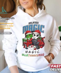 Grinch And Jack Orlando Magic Friends HalloThanksMas Shirt