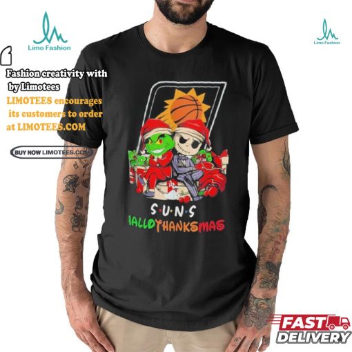 Grinch And Jack Phoenix Suns Friends HalloThanksMas Shirt
