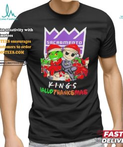 Grinch And Jack Sacramento Kings Friends HalloThanksMas Shirt