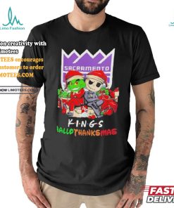 Grinch And Jack Sacramento Kings Friends HalloThanksMas Shirt