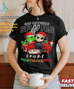 Grinch And Jack San Antonio Spurs HalloThanksMas Shirt