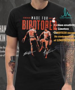 Gunnar henderson & anthony santander baltimore made for birdtober signatures shirt