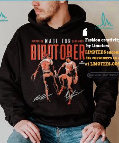 Gunnar henderson & anthony santander baltimore made for birdtober signatures shirt