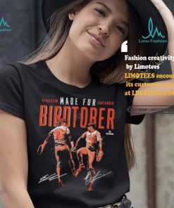 Gunnar henderson & anthony santander baltimore made for birdtober signatures shirt