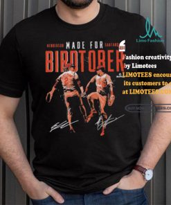 Gunnar henderson & anthony santander baltimore made for birdtober signatures shirt