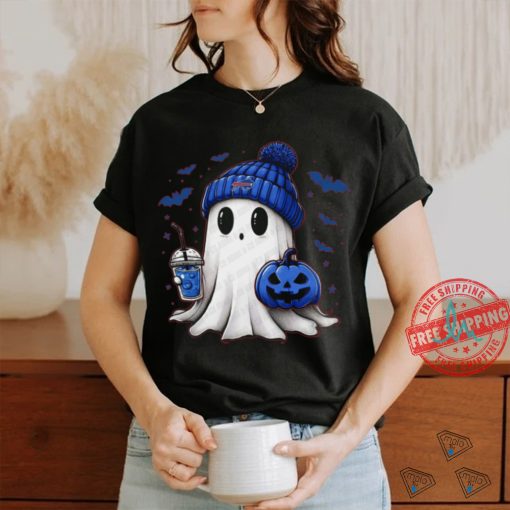 Halloween Buffalo Bills NFL Football Fan Ghost with Pumpkin shirt