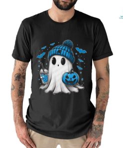 Halloween Carolina Panthers NFL Football Fan Ghost with Pumpkin shirt