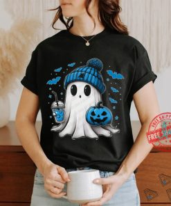 Halloween Carolina Panthers NFL Football Fan Ghost with Pumpkin shirt