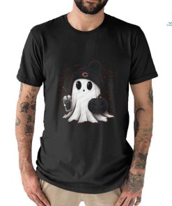 Halloween Chicago Bears NFL Football Fan Ghost with Pumpkin shirt