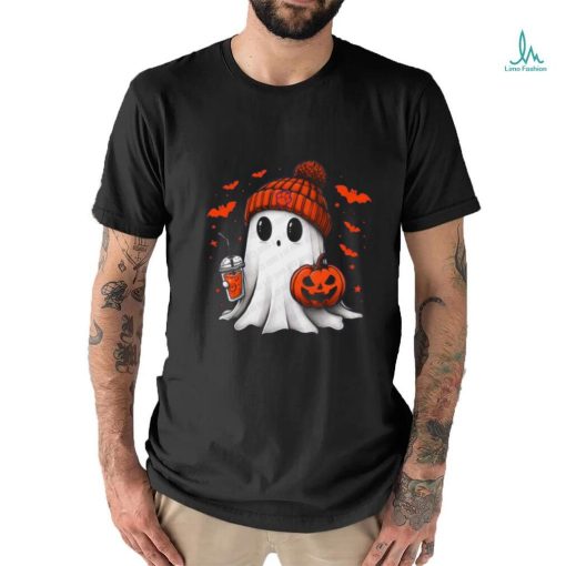 Halloween Clemson Tigers NCAA Football Fan Ghost with Pumpkin shirt