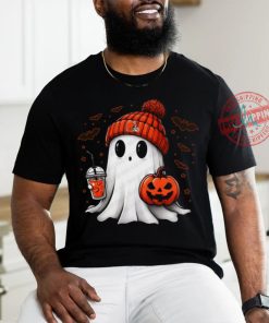 Halloween Cleveland Browns NFL Football Fan Ghost with Pumpkin shirt