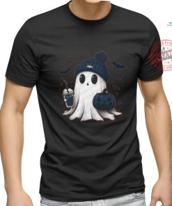 Halloween Denver Broncos NFL Football Fan Ghost with Pumpkin shirt