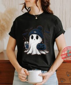 Halloween Denver Broncos NFL Football Fan Ghost with Pumpkin shirt