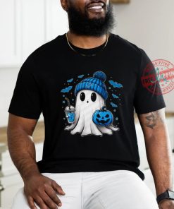 Halloween Detroit Lions NFL Football Fan Ghost with Pumpkin shirt