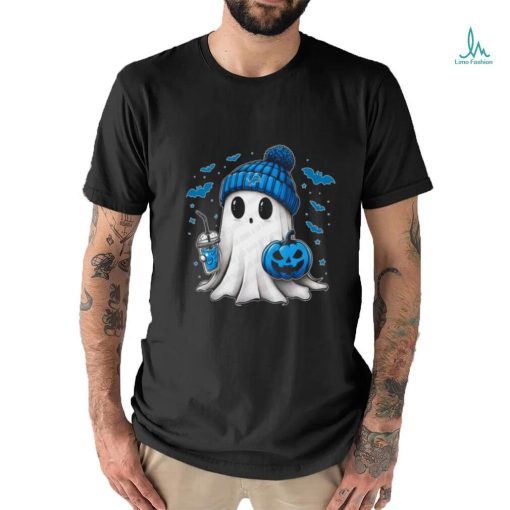 Halloween Detroit Lions NFL Football Fan Ghost with Pumpkin shirt