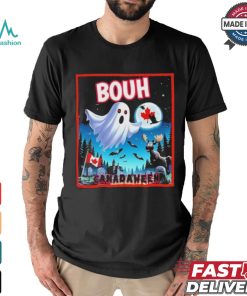 Halloween Ghost In Canada Says Boo In French Canadian T Shirt