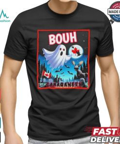 Halloween Ghost In Canada Says Boo In French Canadian T Shirt