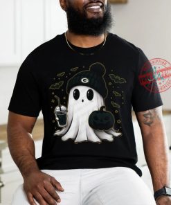 Halloween Green Bay Packers NFL Football Fan Ghost with Pumpkin shirt