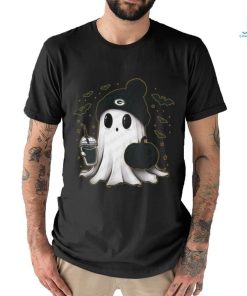 Halloween Green Bay Packers NFL Football Fan Ghost with Pumpkin shirt