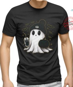 Halloween Green Bay Packers NFL Football Fan Ghost with Pumpkin shirt