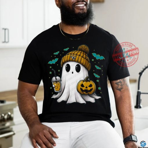 Halloween Jacksonville Jaguars NFL Football Fan Ghost with Pumpkin shirt