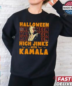 Halloween Kamala Harris high jinks with Kamala shirt