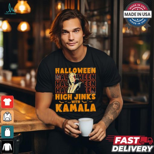 Halloween Kamala Harris high jinks with Kamala shirt