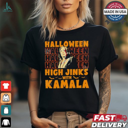 Halloween Kamala Harris high jinks with Kamala shirt