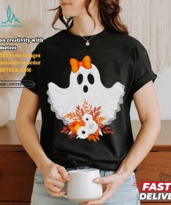 Halloween Lace Ghost Spooky Coquette Orange Bow shirt, hoodie, sweater, long sleeve and tank top Halloween Lace Ghost Spooky Coquette Orange Bow shirt
