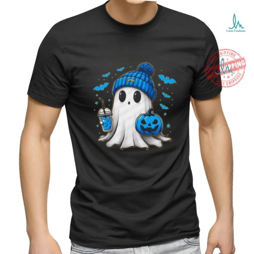 Halloween Los Angeles Chargers NFL Football Fan Ghost with Pumpkin shirt
