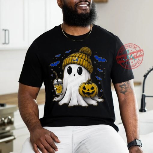 Halloween Los Angeles Rams NFL Football Fan Ghost with Pumpkin shirt