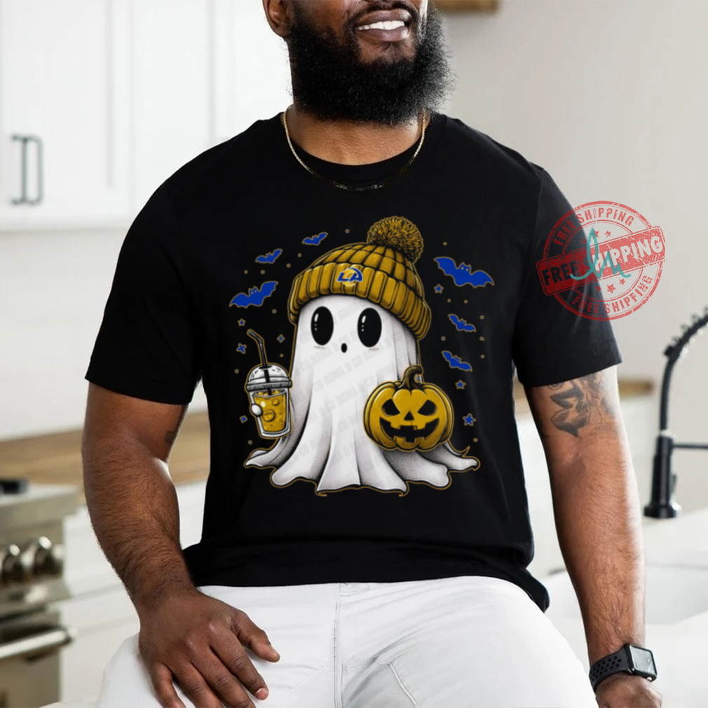 Halloween Los Angeles Rams NFL Football Fan Ghost with Pumpkin shirt Halloween Los Angeles Rams NFL Football Fan Ghost with Pumpkin shirt