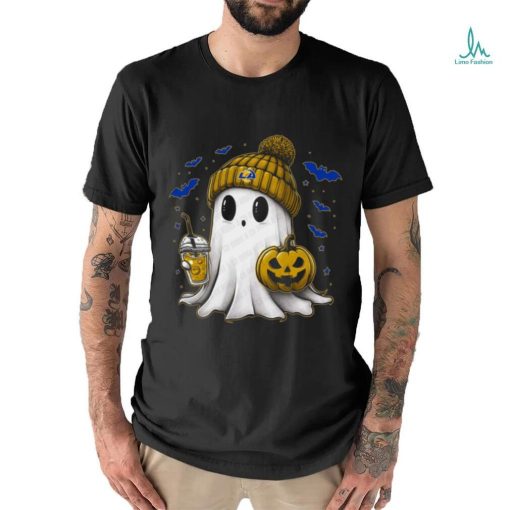 Halloween Los Angeles Rams NFL Football Fan Ghost with Pumpkin shirt